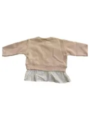 Vorschaubild 2 von Mädchen Sweatshirt Pullover Beige Rüschen Gr. 86