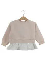 Vorschaubild 1 von Mädchen Sweatshirt Pullover Beige Rüschen Gr. 86