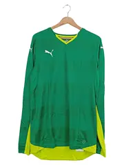 Vorschaubild 1 von Herren Langarmshirt Sport Trikot Grün Gr. M Fußball Training