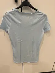 Vorschaubild 3 von Damen T-Shirt Blau Gr. 34/XS Casual Logo-Print