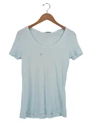 Vorschaubild 1 von Damen T-Shirt Blau Gr. 34/XS Casual Logo-Print