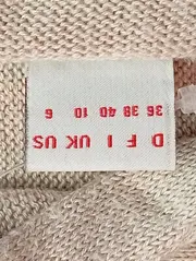 Vorschaubild 4 von Damen Strickjacke Cardigan Beige Gr. 36/S Klassisch Elegant Viskose