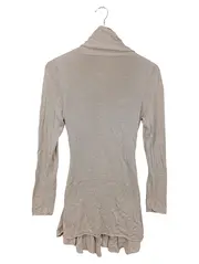 Vorschaubild 2 von Damen Strickjacke Cardigan Beige Gr. 36/S Klassisch Elegant Viskose