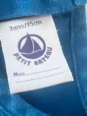 Vorschaubild 3 von Bluse Mädchen Gr. 98 Blau Charmant Rüschen Baumwolle