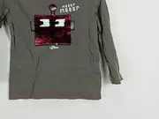 Vorschaubild 4 von Kinder Pullover Langarm Gr. 98 Oliv Pailletten Tiermotiv