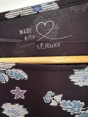 Vorschaubild 6 von Damen Langarmshirt Gr. 38 M Blumenmuster Cold Shoulder Casual