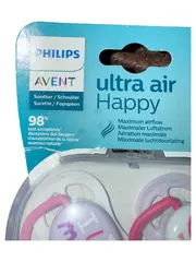Vorschaubild 2 von Schnuller Ultra Air Happy 0-6m Mehrfarbig Kinder Trinksauger