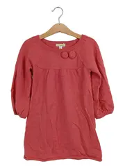 Vorschaubild 1 von Mädchen Freizeitkleid Strickkleid Rosa Gr. 110 Casual Applikationen
