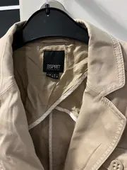 Vorschaubild 2 von Damen Blazer Jacke Gr. 36 S Beige Business Casual Baumwolle