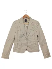 Vorschaubild 1 von Damen Blazer Jacke Gr. 36 S Beige Business Casual Baumwolle