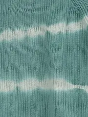Vorschaubild 2 von Kinder Pullover Gr. 104 Türkis Tie-Dye Baumwolle Casual