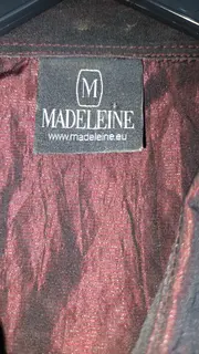 Vorschaubild 10 von Damen Blusenkleid Hemdblusenkleid Gr. 40 Rot Elegant Polyester