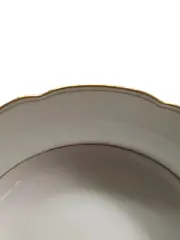Vorschaubild 2 von Suppenteller Klassisch Weiß 24cm Porzellan Metallic-Look