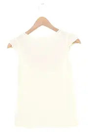 Vorschaubild 2 von Damen Bluse 32/XXS Beige Bohemian Stickerei Kurzarm