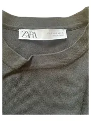 Vorschaubild 3 von Damen Langarmshirt Schwarz Gr. 36/S Rippstrick Raffungen Casual
