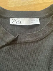 Vorschaubild 4 von Damen Langarmshirt Schwarz Gr. 36/S Rippstrick Raffungen Casual