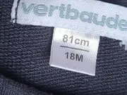 Vorschaubild 5 von Mädchen Freizeitkleid Gr. 81 Blau Blumenmuster Baumwolle
