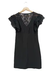 Vorschaubild 2 von Damen Spitzenkleid Gr. 36/S Schwarz Elegant Vintage