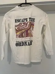 Vorschaubild 2 von Langarmshirt Kinder Gr. 158 Weiß Casual Shirt mit Print