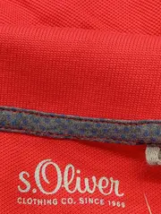 Vorschaubild 2 von Herren Poloshirt Rot Gr. 52/L Klassisch Casual Kurzarm