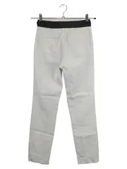 Vorschaubild 2 von Stoffhose Damen Gr. 34 XS Weiß Business Casual Hose Baumwolle