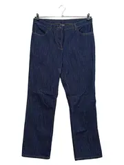Vorschaubild 1 von Damen Jeans Straight Leg Polka Dot Blau Größe 20 Business
