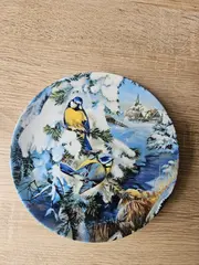 Vorschaubild 7 von Sammelteller Wintervögel Porzellan Weihnachtlich Vogelmotiv