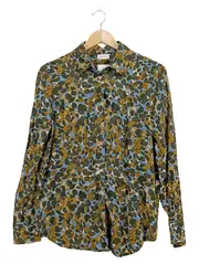 Vorschaubild 1 von Damen Hemdbluse Mehrfarbig Abstrakt Gr. 40 L Casual