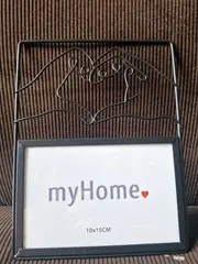 Vorschaubild 1 von Bilderrahmen MyHome Schwarz Metall Herz Deko 10x15cm