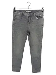 Vorschaubild 1 von Damen Destroyed Jeans Grau Skinny Größe 42 W33 XL Stretch