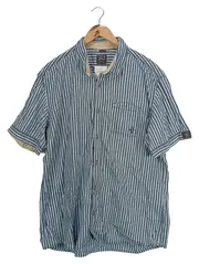 Vorschaubild 1 von Herren Freizeithemd gestreift Kurzarm Baumwolle Mehrfarbig XXL