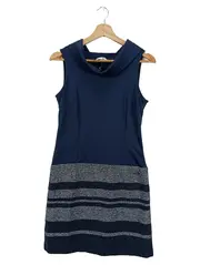 Vorschaubild 1 von Damen Businesskleid Gr. 34/XS Blau Elegant Wolle Polyester