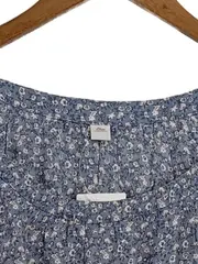 Vorschaubild 2 von Damen Bluse Blumenmuster Gr. 46 Viskose Casual Blau