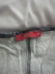 Vorschaubild 3 von EDC Damen Freizeitkleid Gr. 38 Grau Floral Muster Casual Viskose