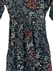 Vorschaubild 2 von EDC Damen Freizeitkleid Gr. 38 Grau Floral Muster Casual Viskose