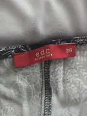 Vorschaubild 4 von EDC Damen Freizeitkleid Gr. 38 Grau Floral Muster Casual Viskose