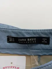 Vorschaubild 3 von A-Linienrock Damen XS 34 Blau Kunstleder Midirock Reißverschluss