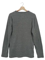 Vorschaubild 2 von Herren Pullover Grau Meliert Gr. 46/S Casual Langarm