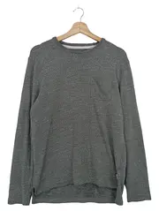 Vorschaubild 1 von Herren Pullover Grau Meliert Gr. 46/S Casual Langarm
