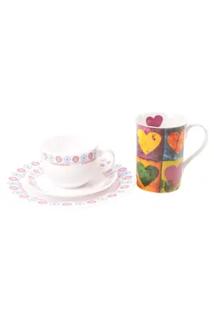 MARKENLOS Tasse und Unterteller