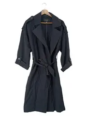 Vorschaubild 1 von Trenchcoat Damen Mantel Gr. 36/S Schwarz Klassisch