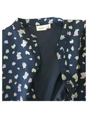 Vorschaubild 3 von Kinder Freizeitkleid Gr. 128 Blau Blumenmuster Casual