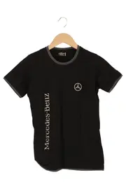 Vorschaubild 1 von MERCEDES BENZ T-Shirt Damen 36/S Schwarz Logo-Print Klassisch Streetwear