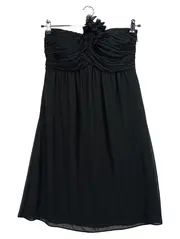Vorschaubild 2 von Abendkleid Midikleid Elegant Raffungen Applikationen Schwarz 38 M