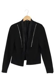 Vorschaubild 1 von Damen Blazer Schwarz Gr. 36/S Elegant Business Reißverschluss