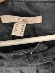 Vorschaubild 3 von Stoffhose Damen Gr. 38 Petrol Leinen Lyocell Casual