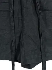 Vorschaubild 3 von Damen Shorts Gr. 34 Grau Leinen Paperbag Kurze Hose Sommer Casual