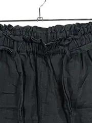 Vorschaubild 2 von Damen Shorts Gr. 34 Grau Leinen Paperbag Kurze Hose Sommer Casual