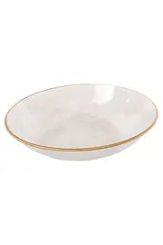 Vorschaubild 1 von Eleganter Glas Servierteller mit Goldrand & Blumenmuster Transparent