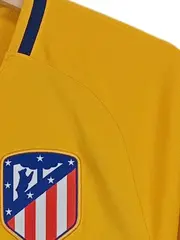 Vorschaubild 3 von Atlético Madrid Auswärtstrikot 2017/18 Herren Kurzarm V-Kragen Gelb S